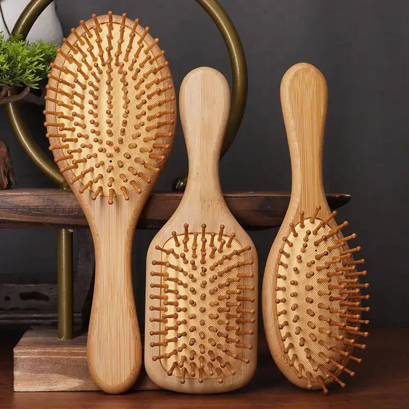 Brosse à cheveux en bambou pur